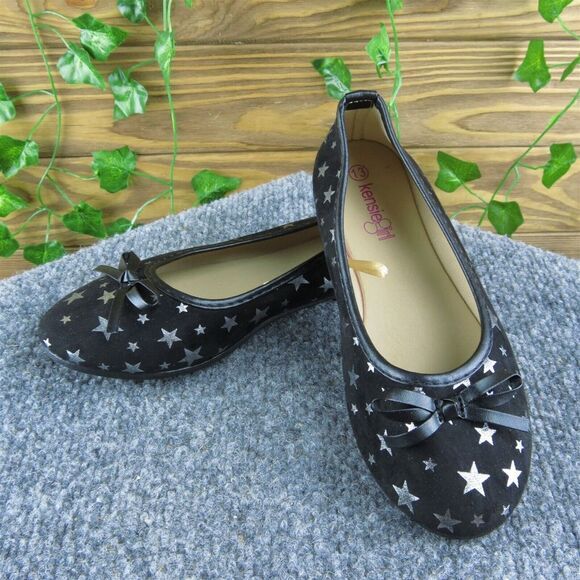 Kensie Girl Youth Girls Ballet Shoes Size 13 Medium Black Synthetic Slip On‎ - Picture 1 of 9